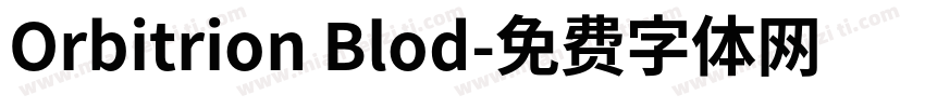 Orbitrion Blod字体转换